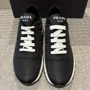 Prada | Shoes | Prada Nylon Sneaker Size 38 | Poshmark